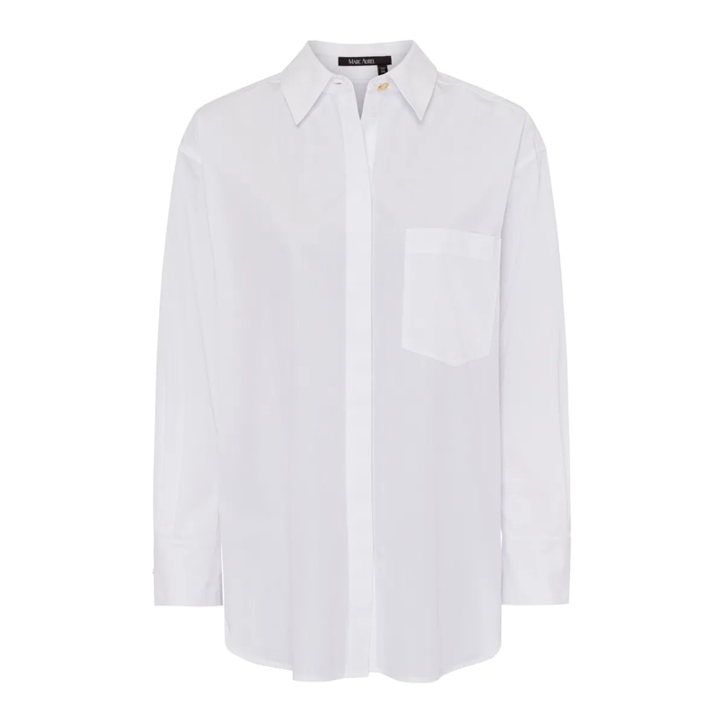 Marc Aurel Hemd Baumwollhemd weiss