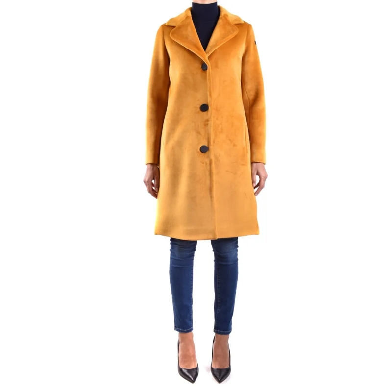 Rrd Veste de transition Structured Short Jacket With Plush Texture Yellow