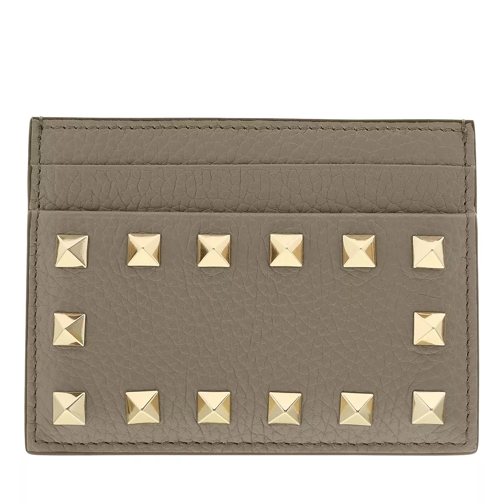 Valentino Garavani Rockstud Card Holder Moon Taupe Porte-cartes