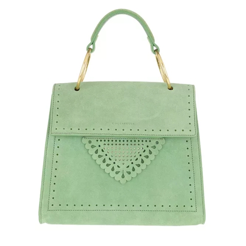 Coccinelle Lace Handbag Vert Satchel