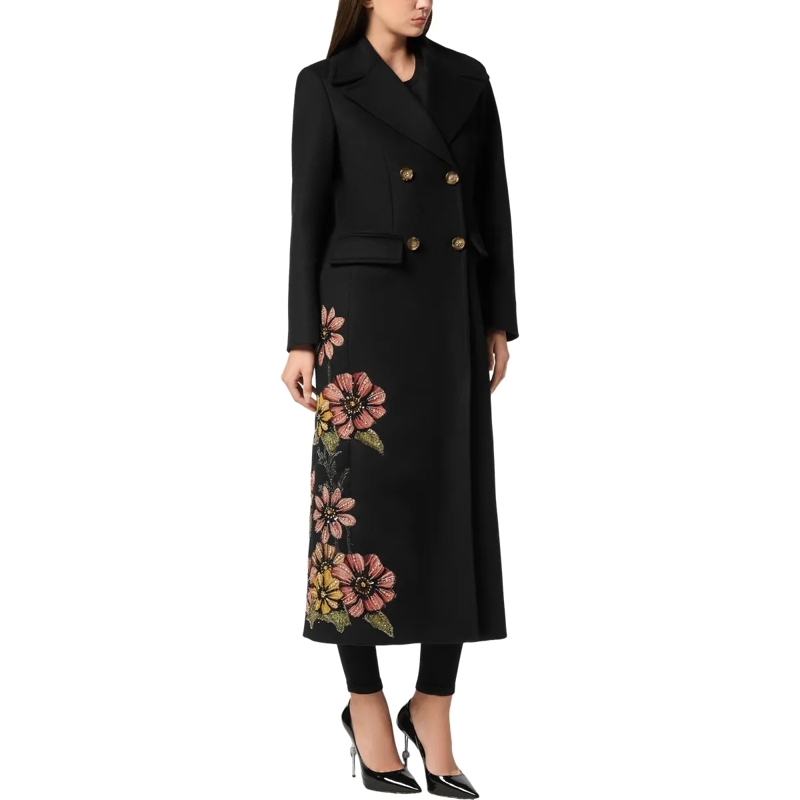 Philipp Plein Wintermantel Coat Long schwarz(Image 3)