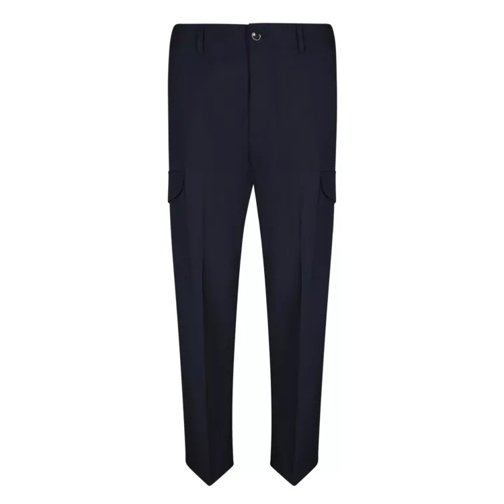 Nine In The Morning Night Blue Cargo Trousers Blue 