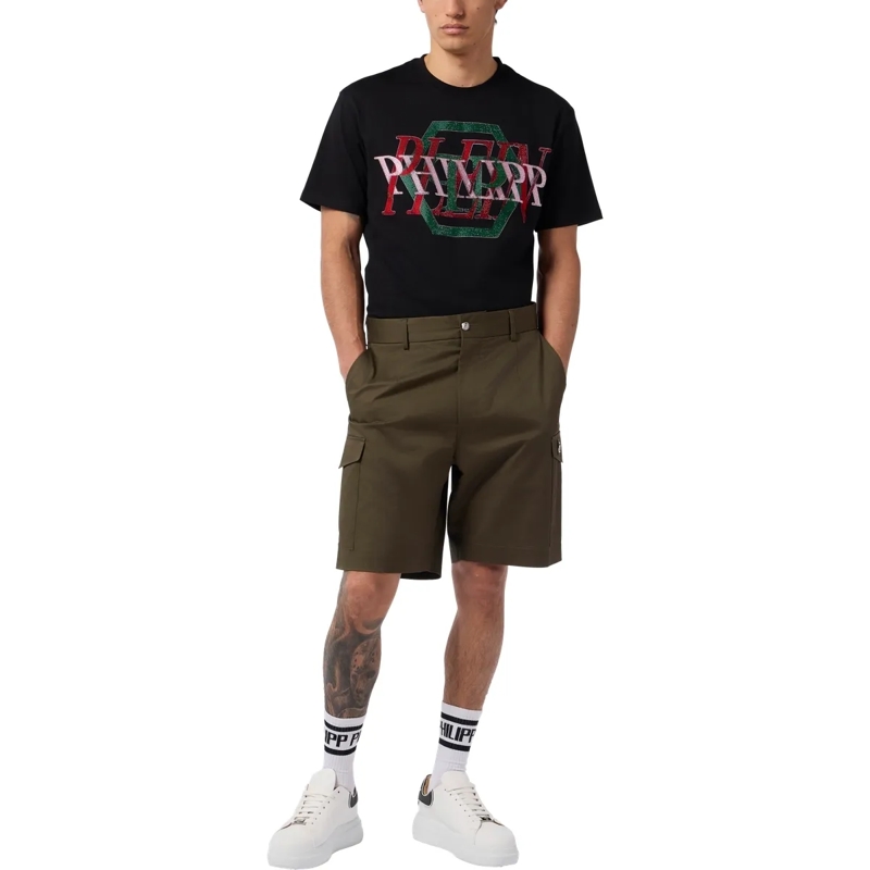 Philipp Plein Shorts Cargo Shorts grün(Image 4)