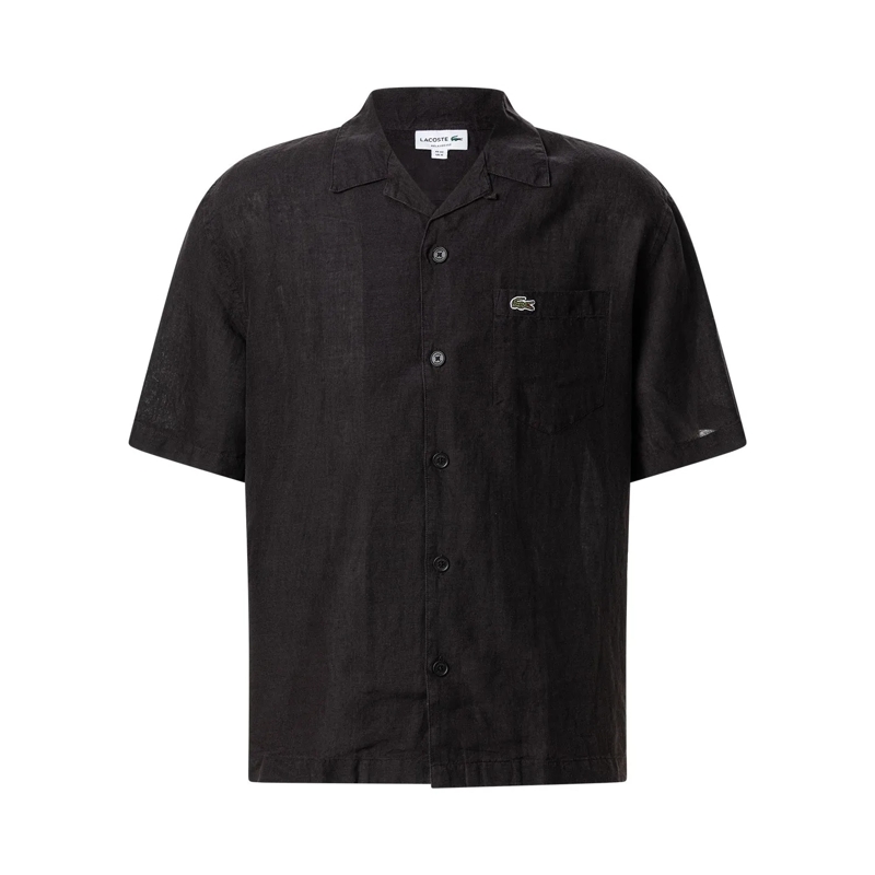 Lacoste Chemise Relaxed-Fit Hemd aus Leinen weiß(Image 4)