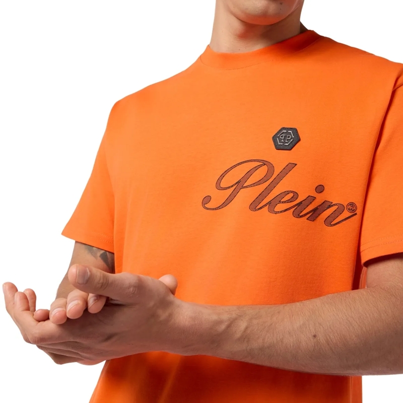 Philipp Plein T-Shirt Round Neck T-Shirt Signature orange(Image 2)