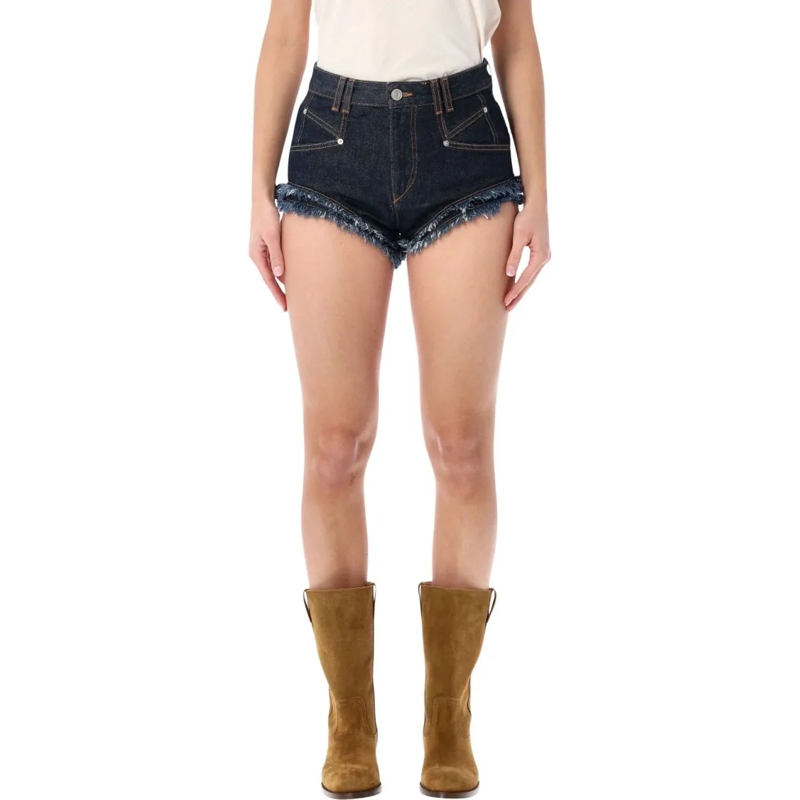 Etoile Isabel Marant Casual Shorts Eneidala Denim Shorts Blue
