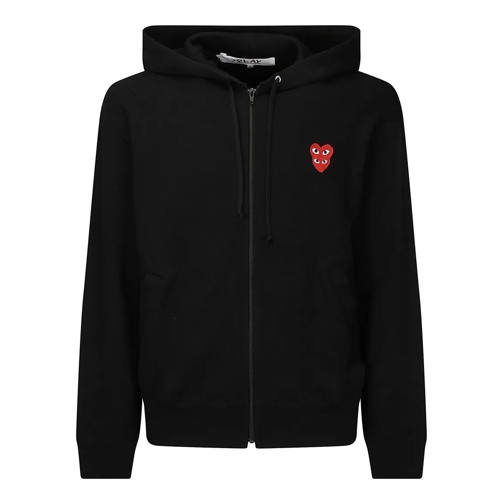 Comme des Garcons Hoodie Zip-Up Hooded Sweatshirt Black