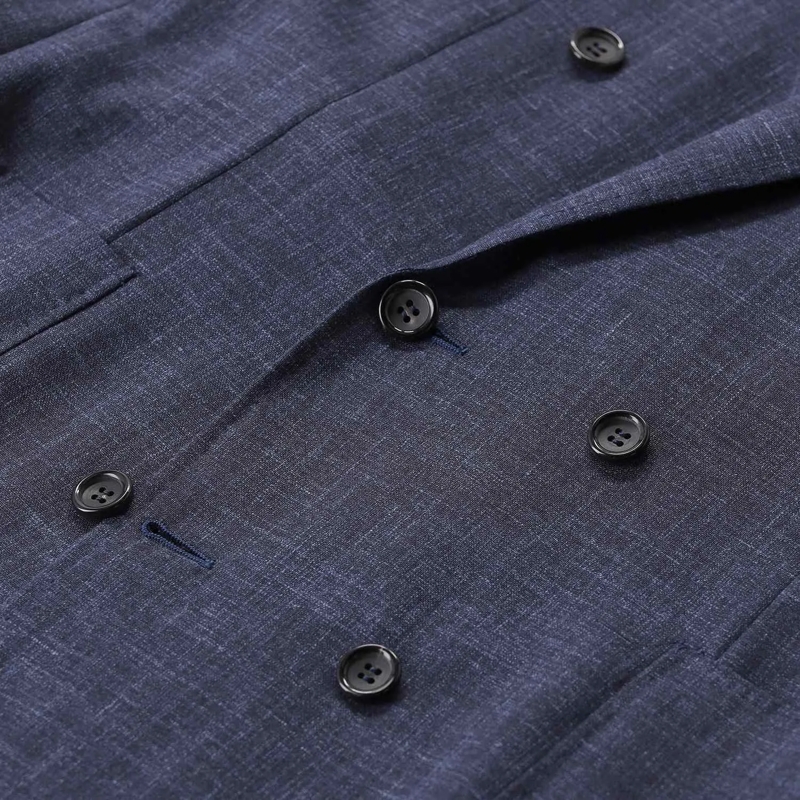 Canali Anzugkombination Zweiteiliger Anzug Kei aus Wollmix blau(Image 5)