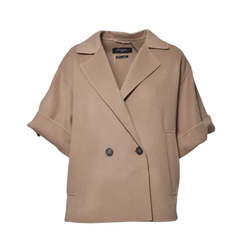 Max Mara Blazer Relaxed Fit Double-Breasted Jacket Brown