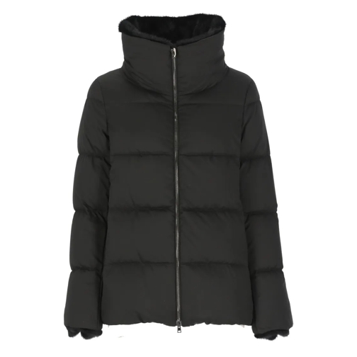 Herno Overgangsjas Quilted Down Jacket Black