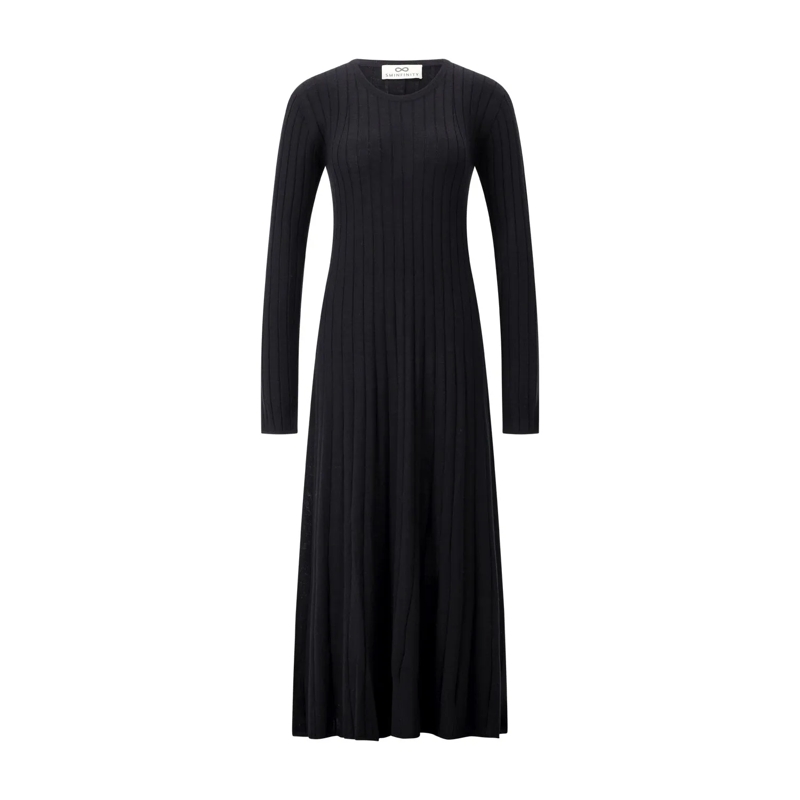 Sminfinity  Midi Wollkleid Schwarz