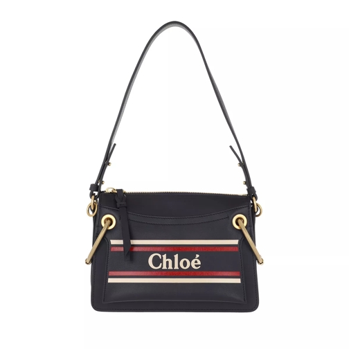 Chloé Roy Small Bag Leather Full Blue Hobo Bag