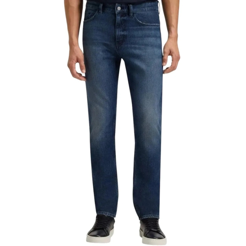 Boss Slim-Fit-Jeans Heren Jeans blau