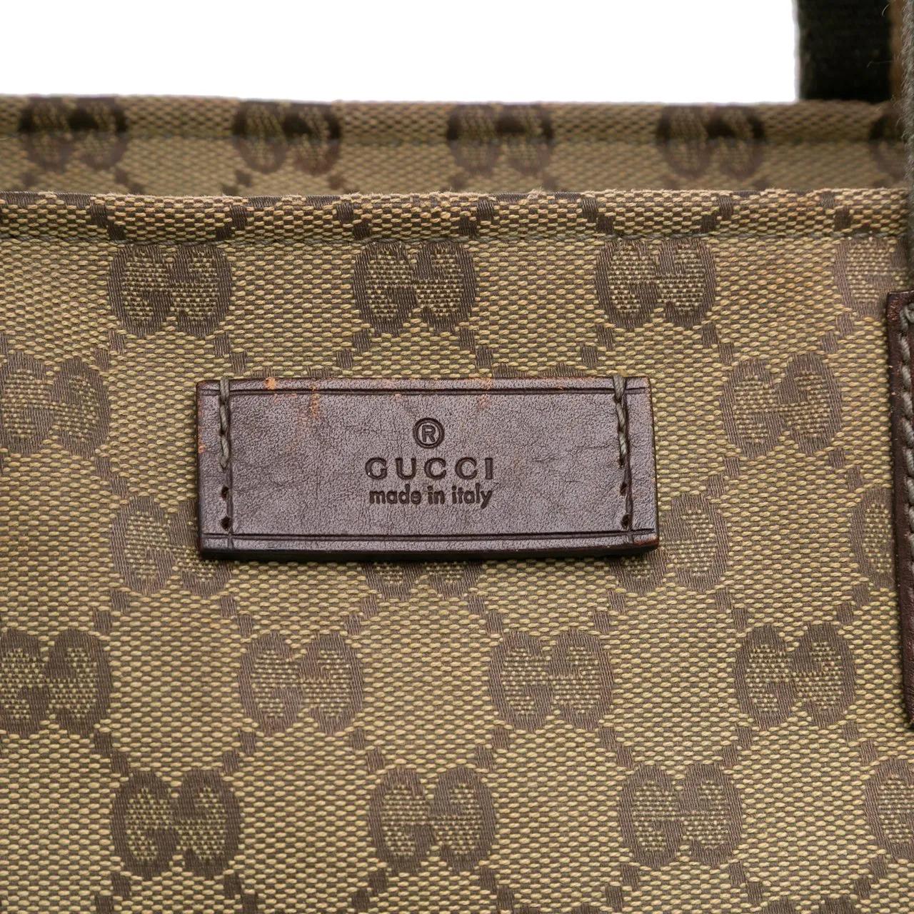 Thumbnail - Gucci Shopper - GG Canvas Web Tote - Gr. unisize - in Braun - für Damen
