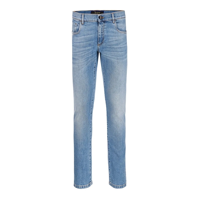 BILLIONAIRE Jeans mit geradem Bein Jeans Regular Fit hell-blau