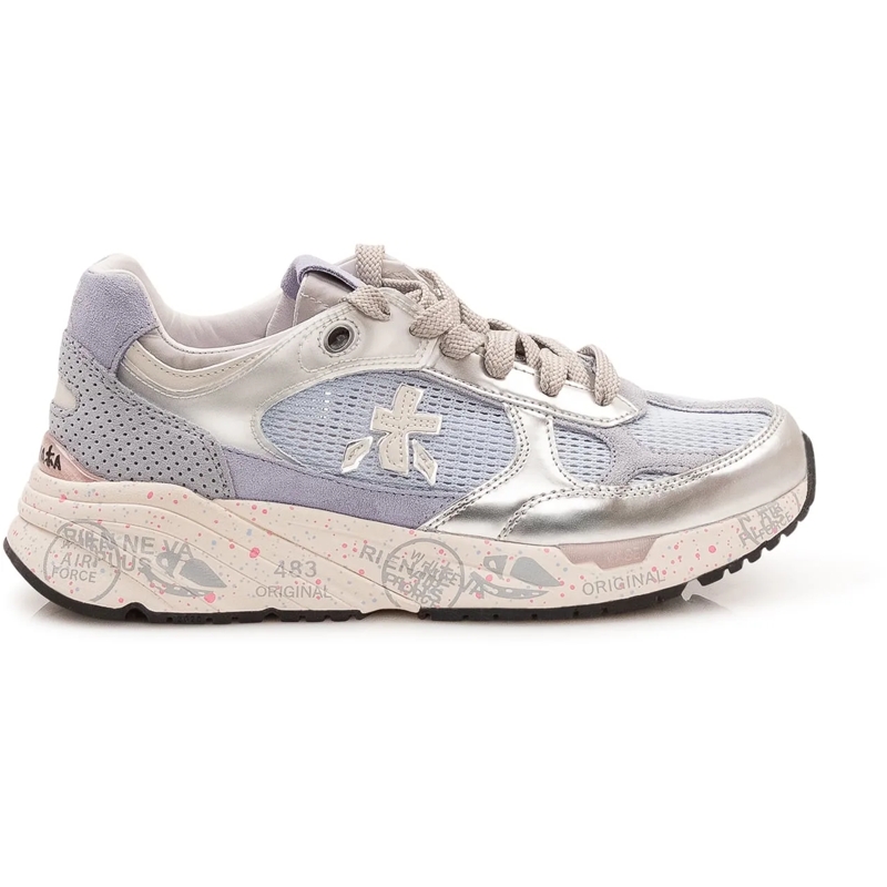 Premiata Sneaker basse Sneakers Stringate con Inserti in Rete grau