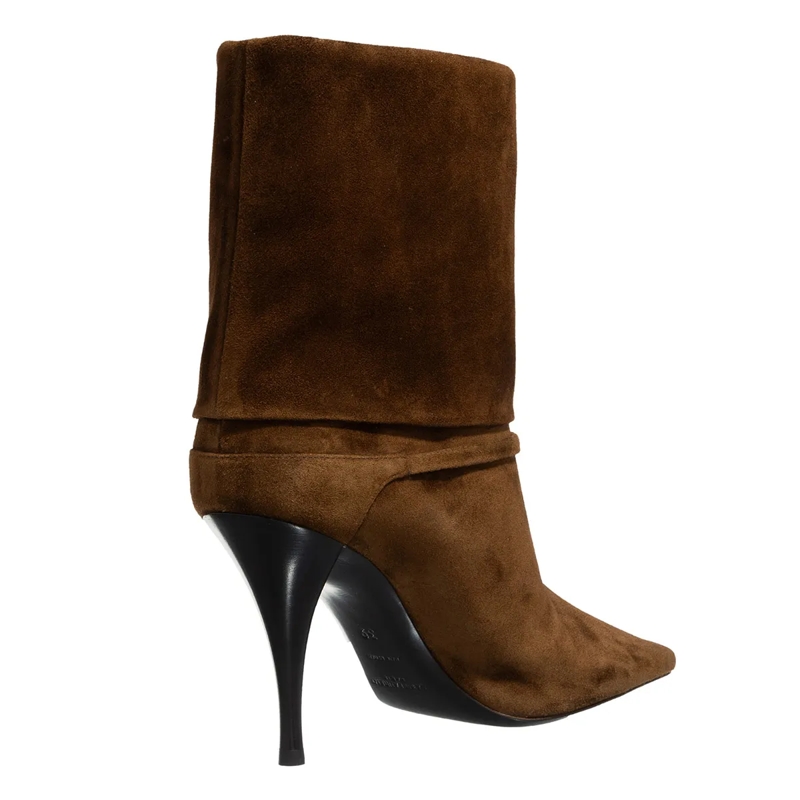 Saint Laurent Stiefel Niki Suede Ankle Boots Land(Image 2)