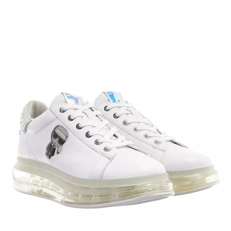 Karl Lagerfeld Plateau-Sneaker Kapri Kushion Jellikonic Lo Lace White Lthr w/Iridescent