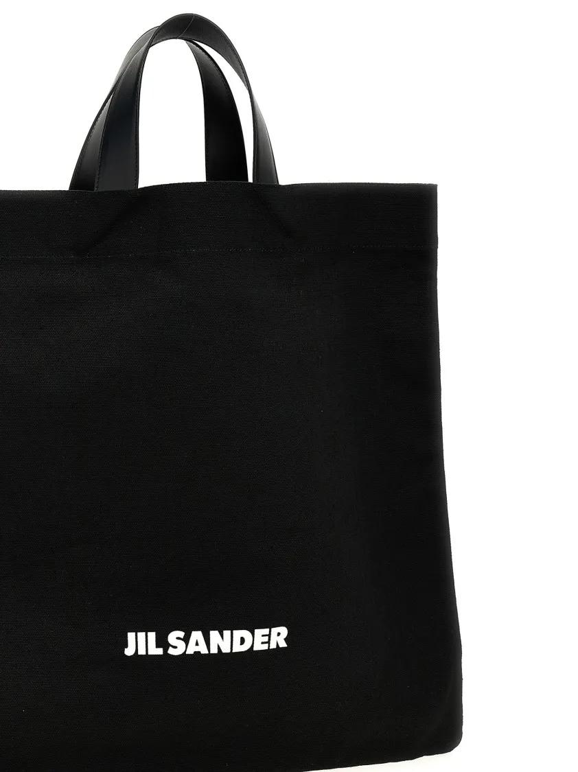 Jil Sander Shoppers & Totes 'Book Tote Square' Shopping Bag in zwart