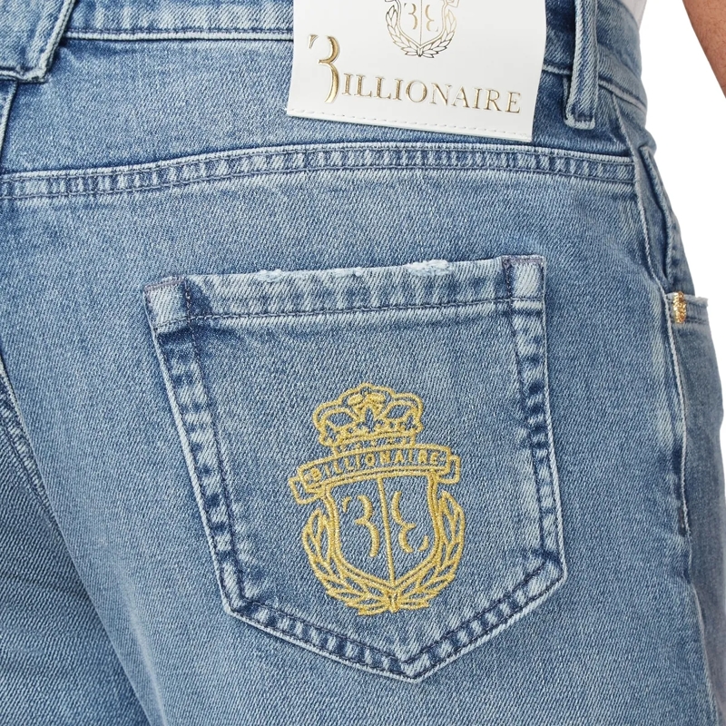 BILLIONAIRE Jeans mit geradem Bein Jeans Regular Fit Crest hell-blau(Image 4)