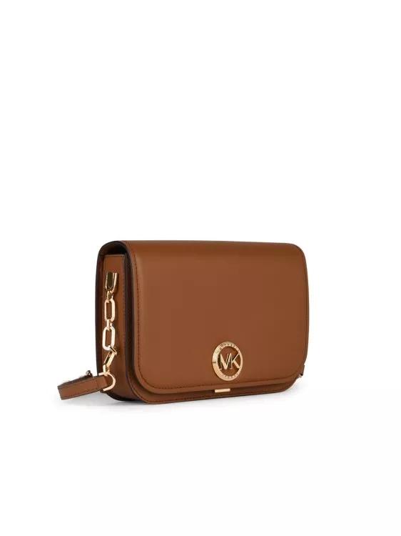 Michael Kors Shopper - Messanger%27 Brown Leather Crossbody Bag - Gr. unisize - in Braun - für Damen