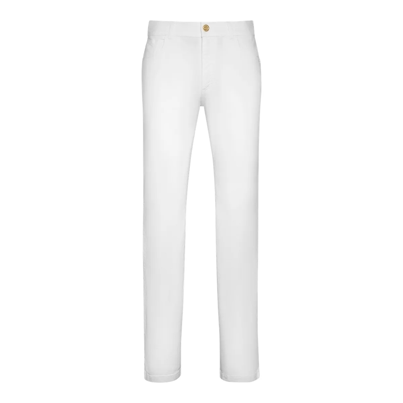 BILLIONAIRE Jeans mit geradem Bein Jeans Regular Fit Double B weiss