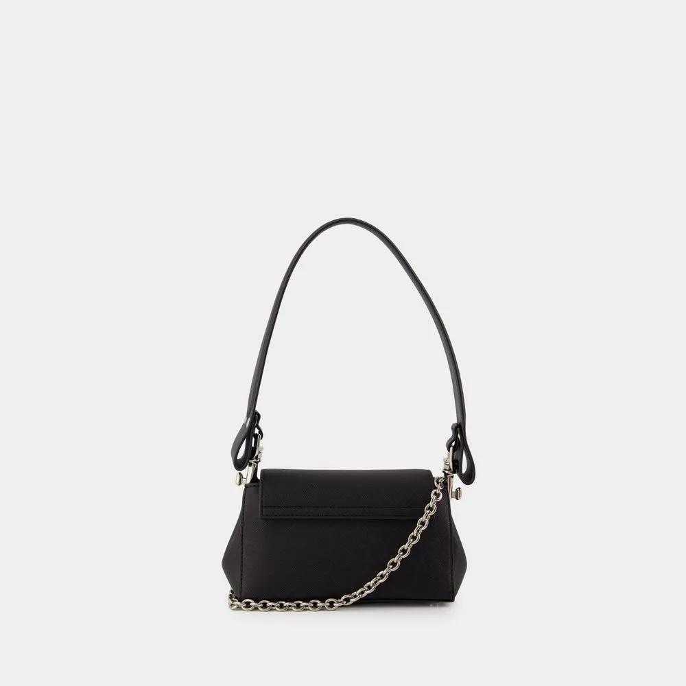 Vivienne Westwood Zwarte Synthetisch Leren Handtas met Orb Logo Black Dames