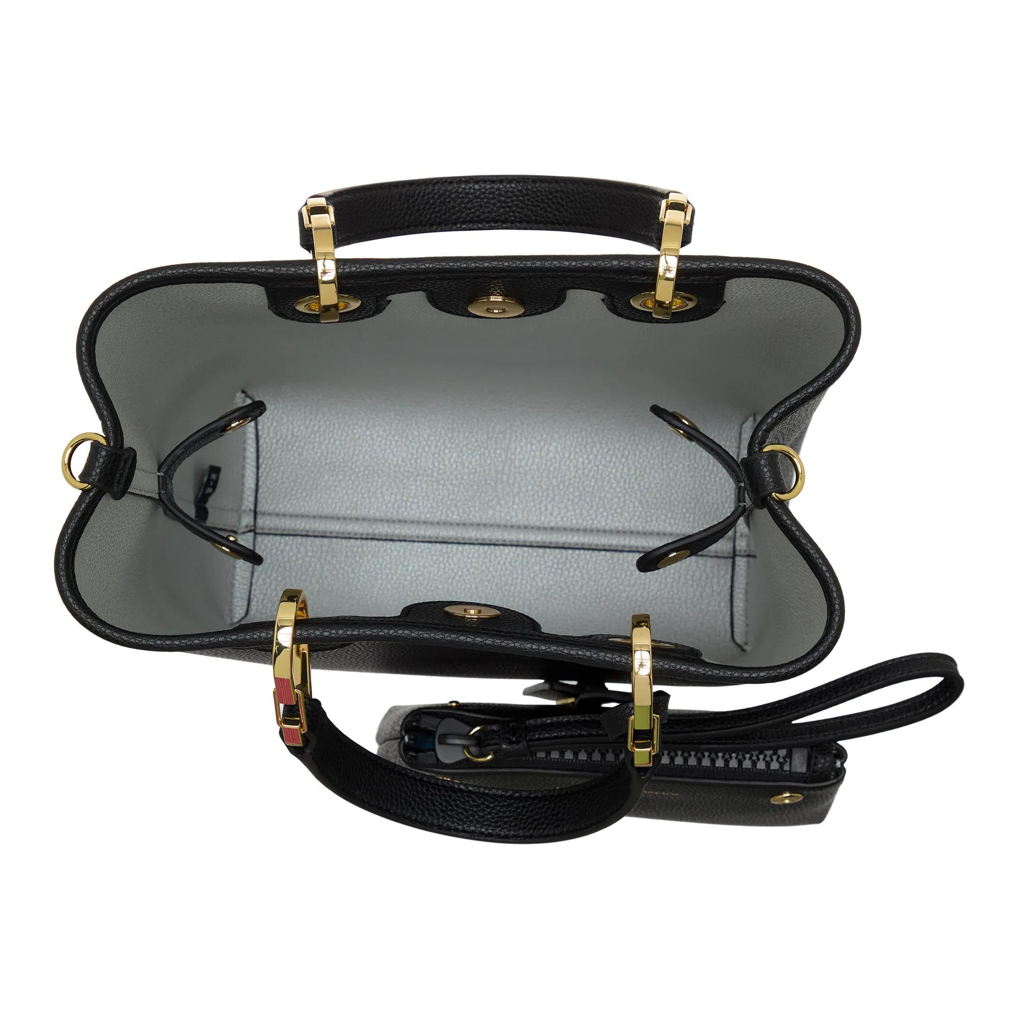 Emporio Armani Shoppers Shopping Verticale Simil Cervo in zwart