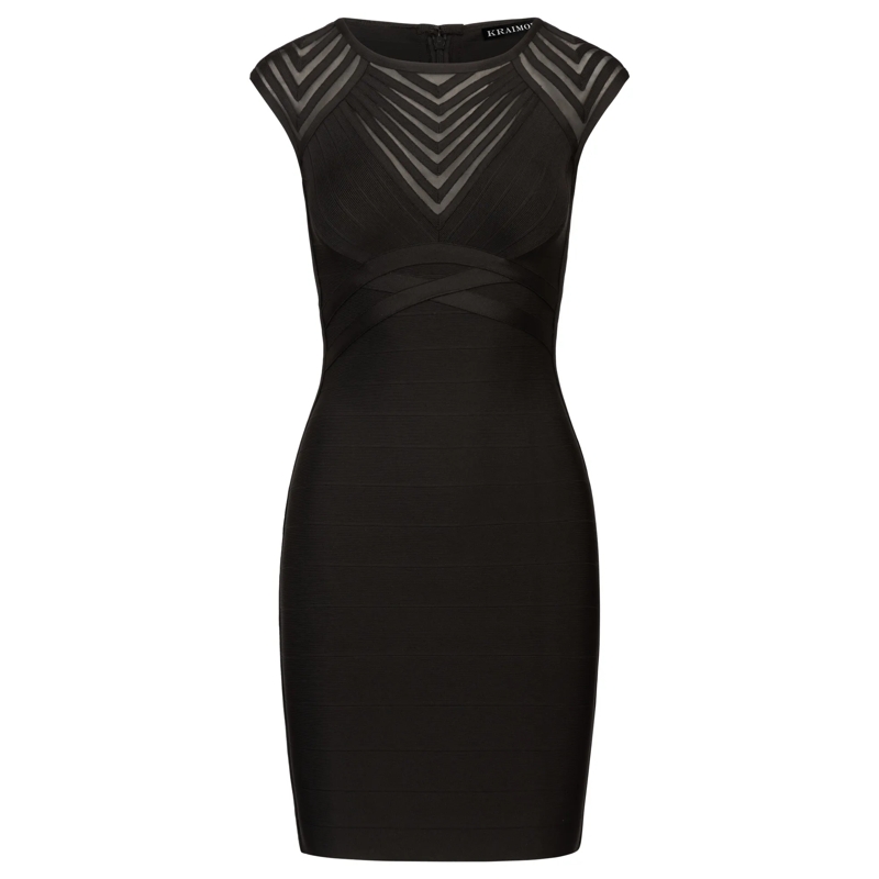 Kraimod Midikleid Bandage Kleid schwarz