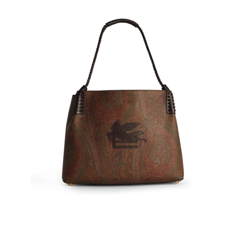 Etro Crossbodytas Small 'Arnica' Brown Cotton Blend Bag Brown