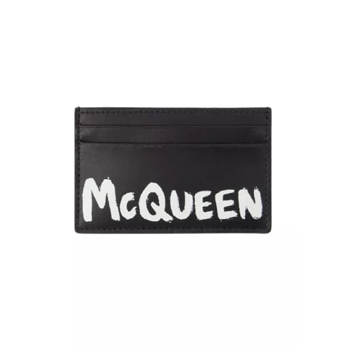 Alexander McQueen Card Holder - Leather - Black Black Kaartenhouder