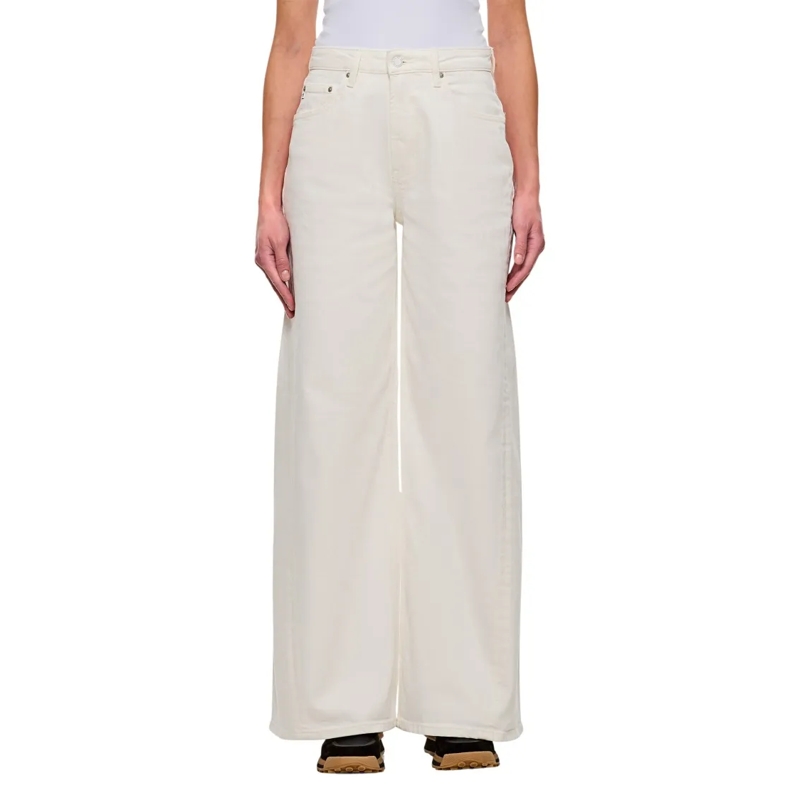 Adriano Goldschmied Jeans Helsinki Palazzo Twisted Leg White