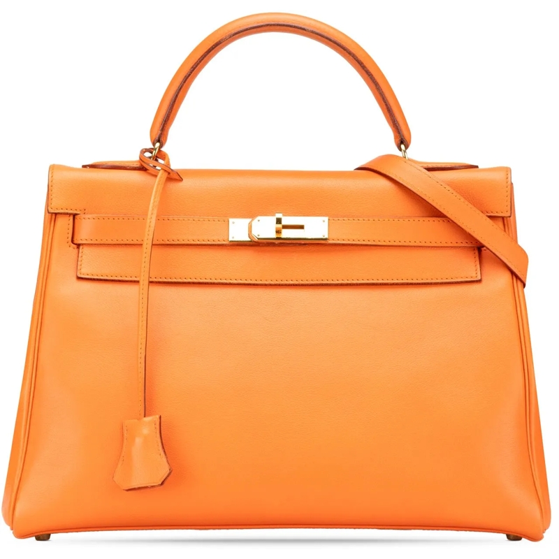 Hermès Fourre-tout Gulliver Kelly Retourne 32 orange