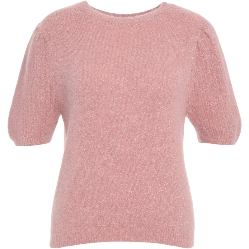 LIU JO  Pullover with puff sleeves rose