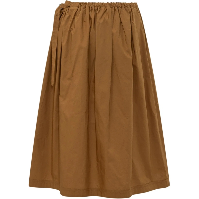 Pinko Midirock Gonna Calimera con Balze e Linea Ampia beige(Image 2)