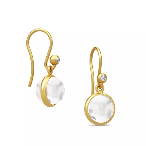 Julie Sandlau Primini Earrings Gold/Clear Orecchino a goccia