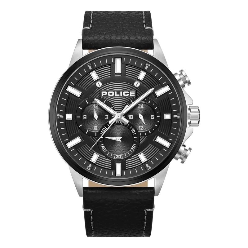 Police Automatikuhr Quarzuhr Kismet schwarz