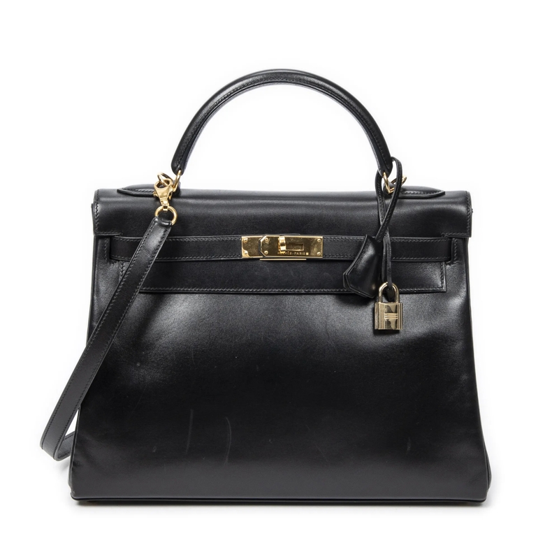 Hermès Crossbody Bag Kelly Retourne 32 schwarz