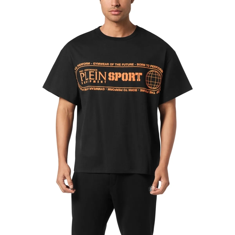 Plein Sport T-Shirt T-Shirt Rundhalsausschnitt Ss Logo schwarz(Image 3)