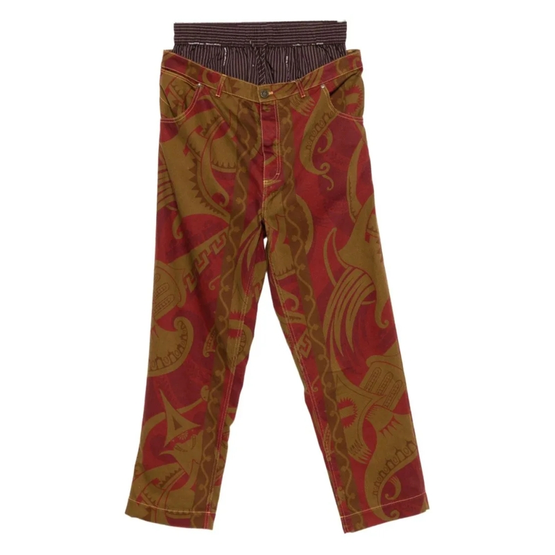 Vivienne Westwood Jeans Loose Fit Pants Red