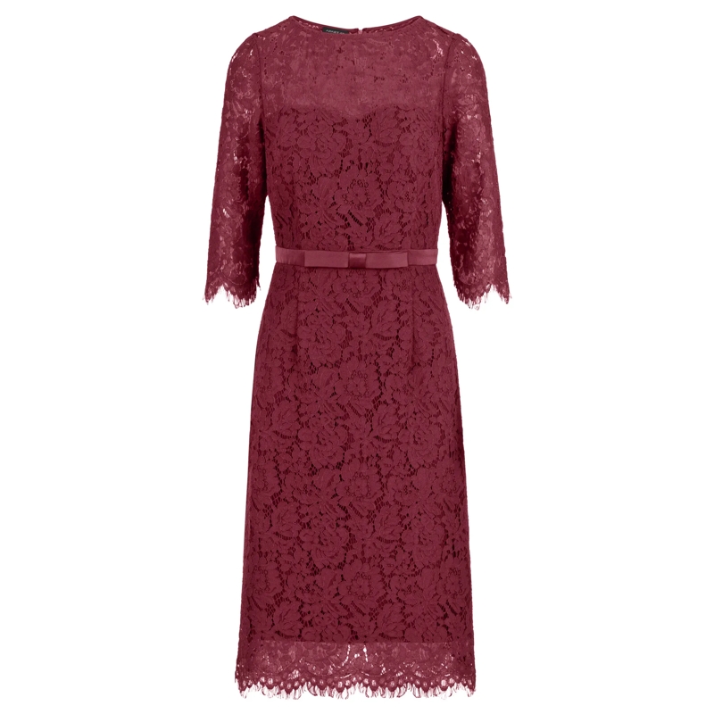 Apart Abendkleid Spitzenkleid bordeauxrot