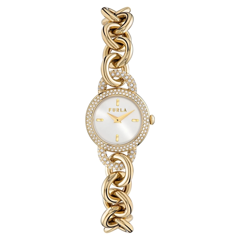 Furla Quarzuhr Quarz-Analoguhr Furla Meridiana gold