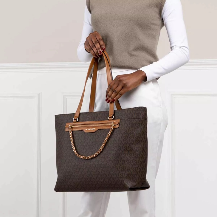 Michael kors top zip top tote
