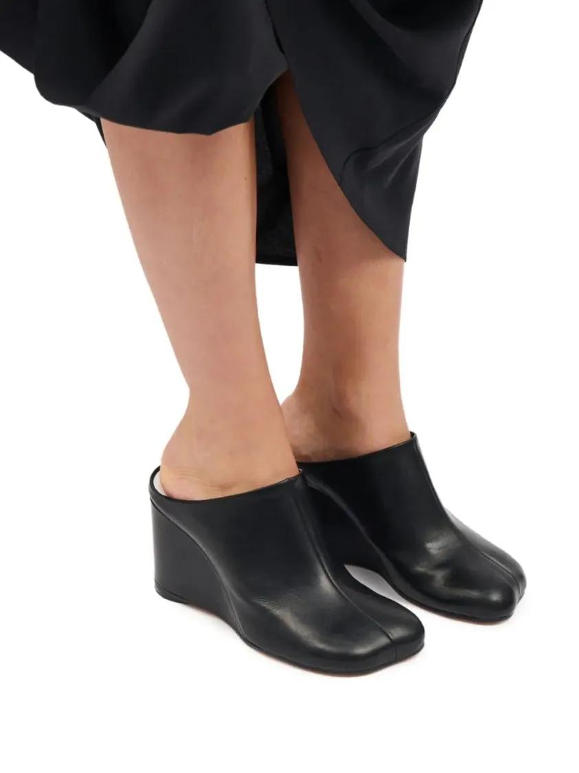 Thumbnail - MM6 Maison Margiela Slipper & Pantoletten - Leather Mules - Gr. 39 (EU) - in Schwarz - für Damen