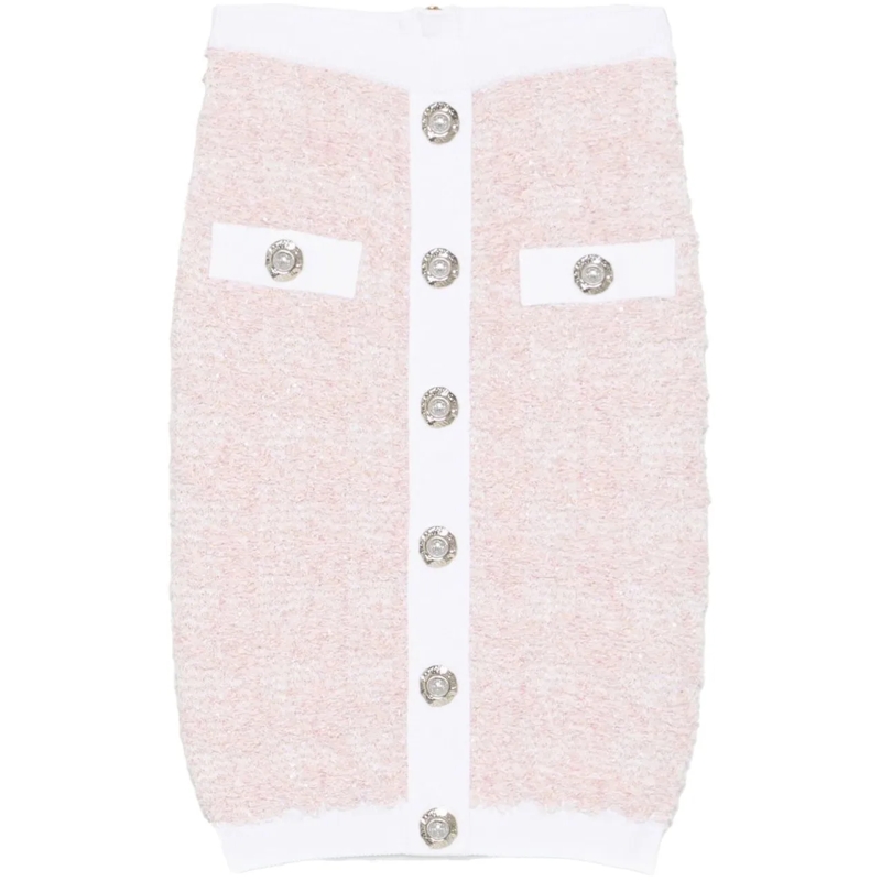 Balmain Midirock Skirts Pink rose