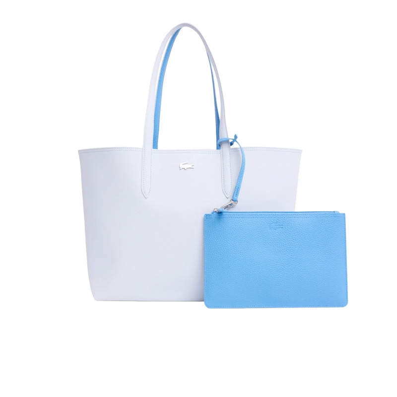 Lacoste Tote Lacoste LACOSTE Damen Wendetasche mit Pochete - AN hell-blau