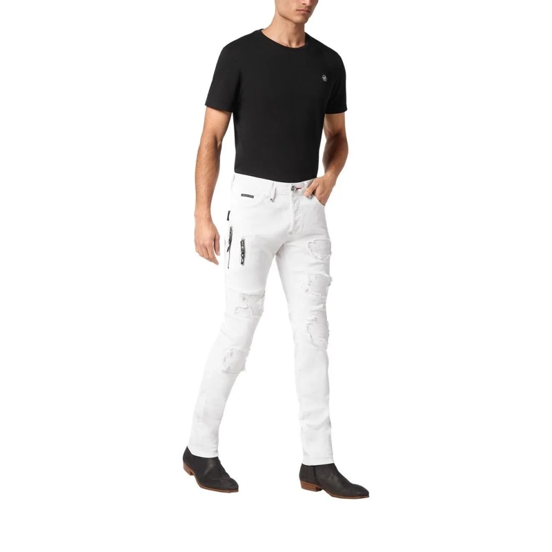 Philipp Plein Jeans Jeans Regular Fit Rock Star weiss(Image 2)