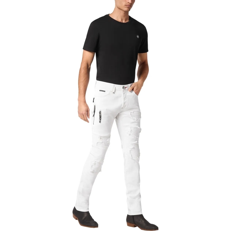Philipp Plein Jeans mit geradem Bein Jeans Regular Fit Rock Star weiss(Image 3)