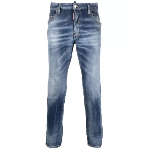 Dsquared2 Slim Washed Effect Jeans Blue Jeans Slim Fit