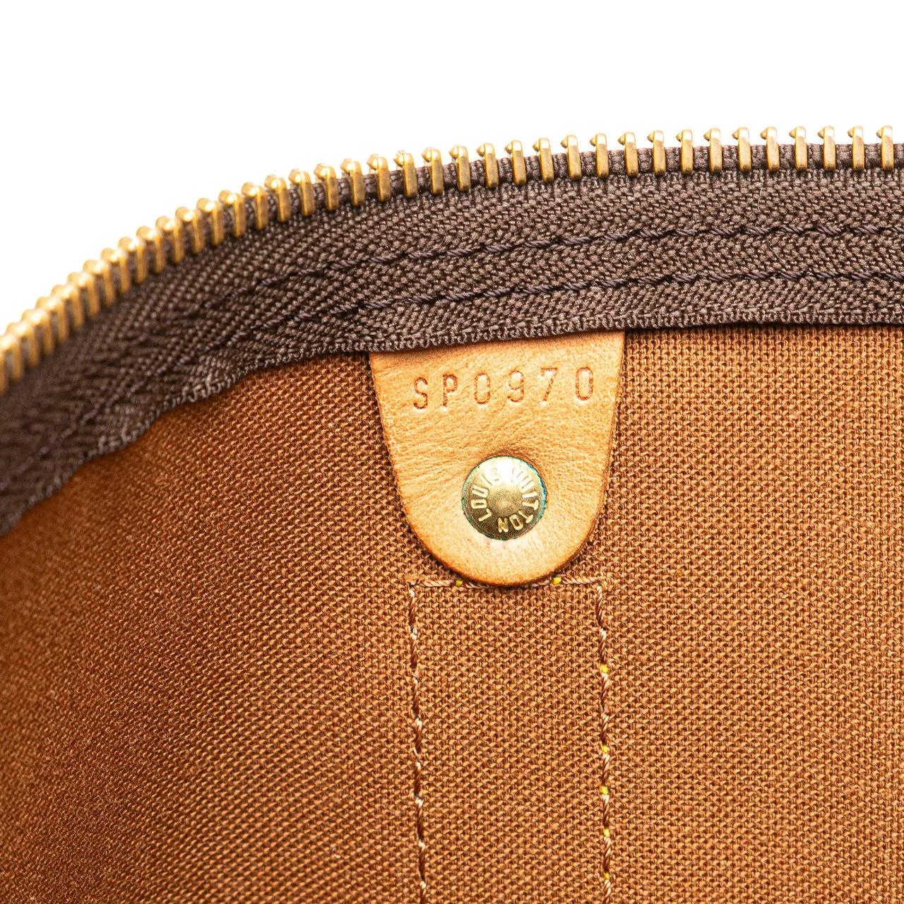 Thumbnail - Louis Vuitton Weekender - Monogram Keepall 45 - Gr. unisize - in Braun - für Damen